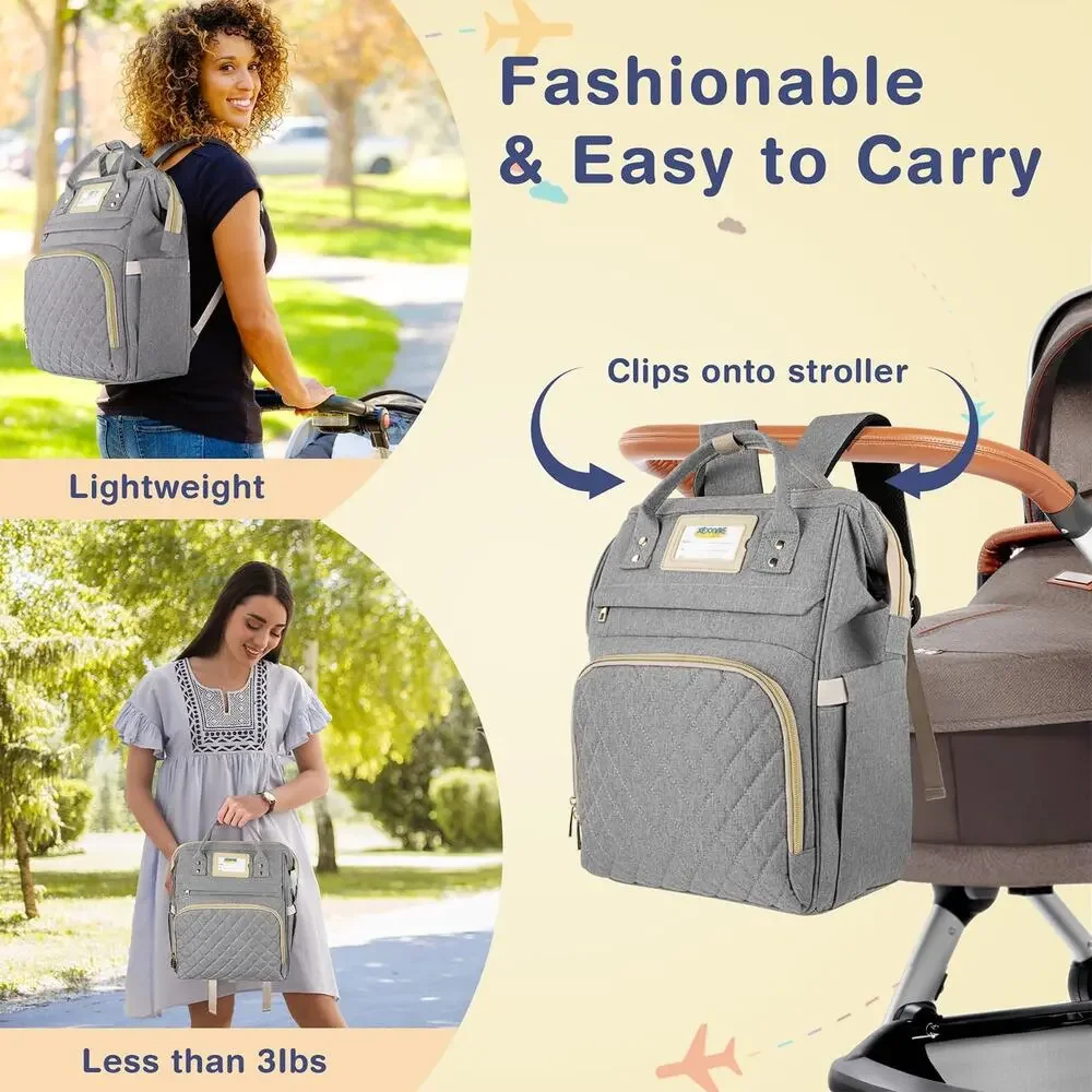 GPED Multifunctional Waterproof Baby Diaper Bag Travel Backpack